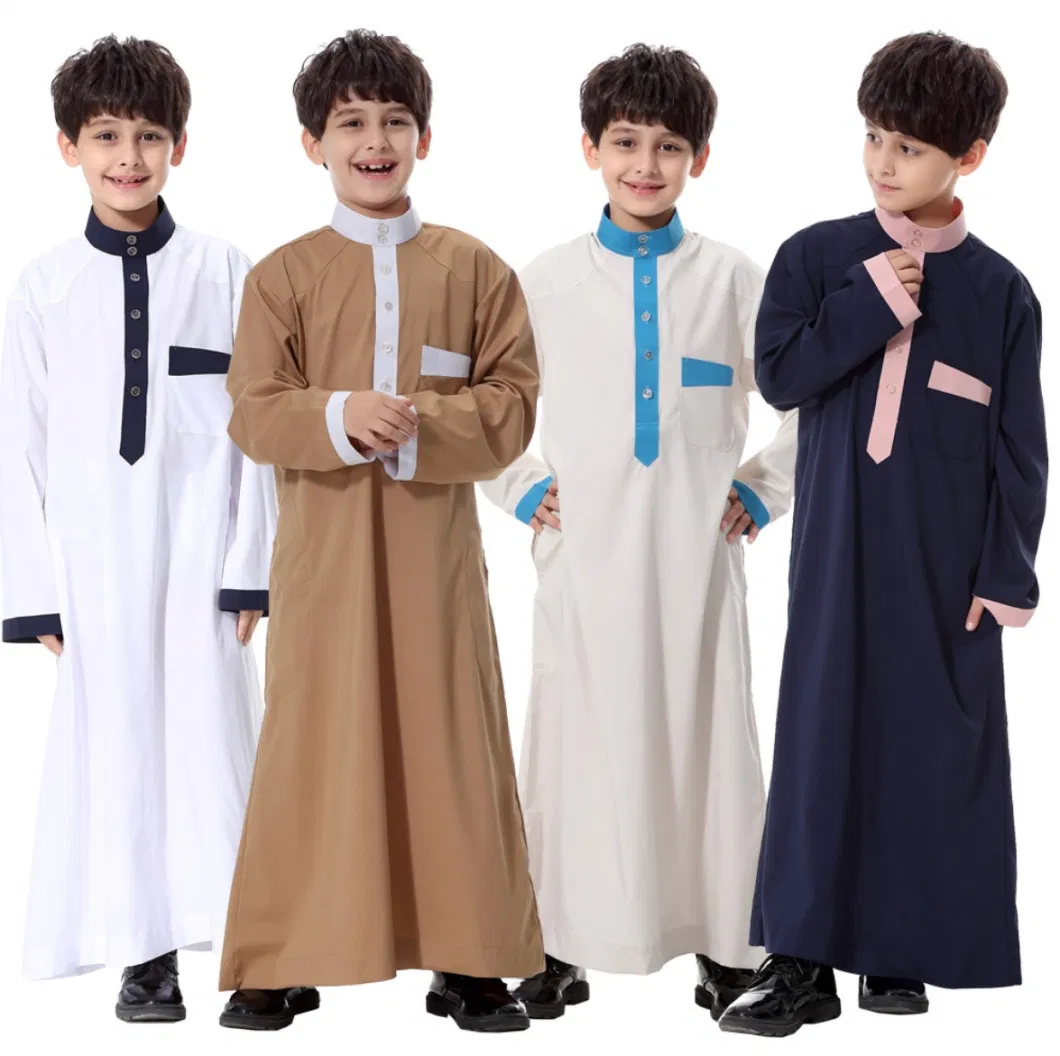 89 Kinds New Design of Arabia Kids Clothes Item Number Km8062 Muslim Kids Muslim Robe